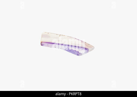 Multicolored Agate from India or Brazil isolated Stock Photo