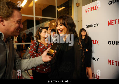 Los Angeles, USA. 31st Dec, 2008. Rashida Jones attend Netflix's 'Quincy' Los Angeles premiere at Linwood Dunn Theater on September 14, 2018 in Los Angeles, California Credit: The Photo Access/Alamy Live News Stock Photo