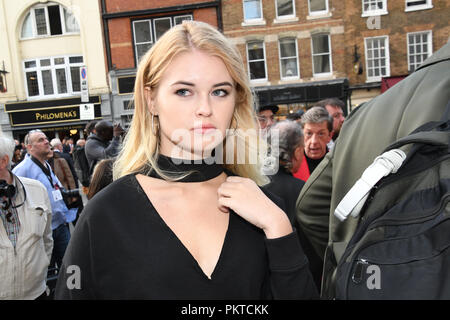 London, UK. 14th September 2018. Fashionist attend the Fashion Scout - SS19 - London Fashion Week - Day 1, London, UK. 14 September 2018. Credit: Picture Capital/Alamy Live News Stock Photo