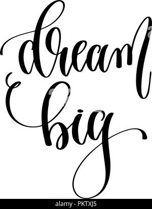 - Dream - lettering calligraphy. Hand written decorative word for ...