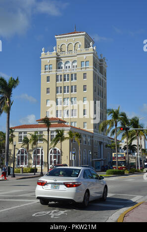 USA, FLORIDA, Miami, Miami Beach, South Beach City Hall Architecture Stock Photo