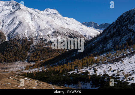 Snow covered mountains Stock Photo