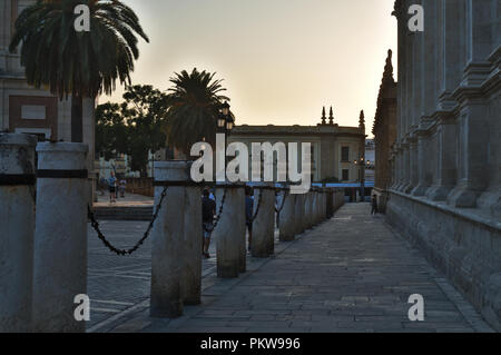 Street scene in Seville city, capital city of Andalusia and famous travel destination in Spain Stock Photo