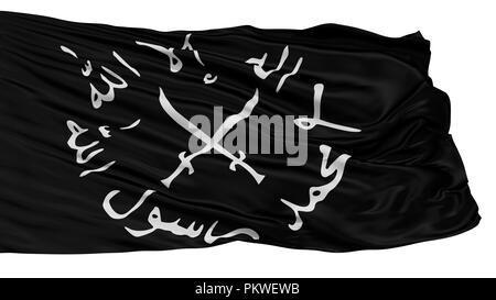Islamic Courts Union Crossed Swords Flag, Isolated On White Background, 3D Rendering Stock Photo