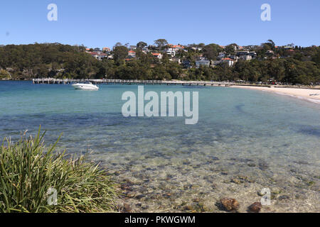 The beach at Clifton Gardens Reserve, Mosman on Sydney’s lower north shore. Stock Photo