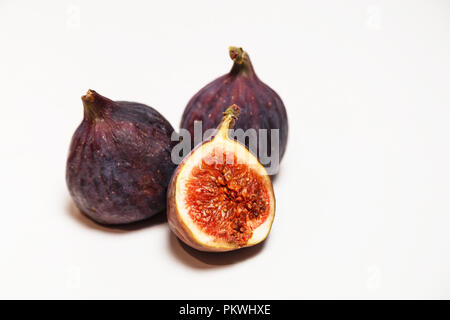 Figs fruits isolated on white background Stock Photo