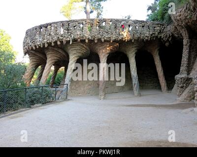 Park Güell, Gaudi's creation, Barcelona, Spain. Stock Photo
