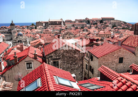 DUBROVNIK, OLD TOWN, CROATIA, BALKAN Stock Photo