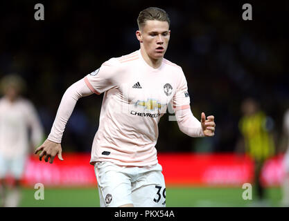 Manchester United S Scott Mctominay During The Premier League Match At Vicarage Road Watford Press Association Photo Picture Date Saturday September 15 18 See Pa Story Soccer Watford Photo Credit Should Read Nigel