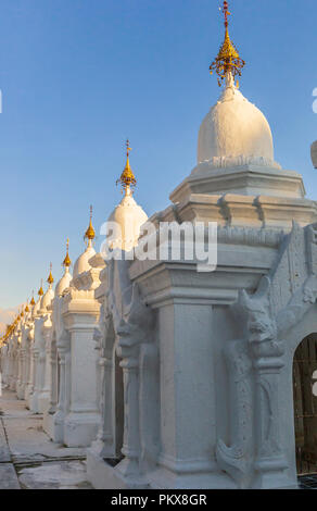 Kuthodaw pagoda in Mandalay, Burma Myanmar Stock Photo