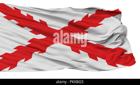 Cross Of Burgundy Flag, Isolated On White Background, 3D Rendering Stock Photo