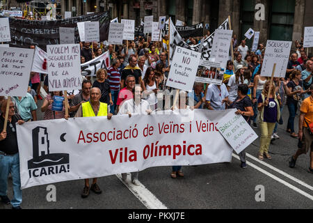 The Crowd Of Neighbors Of The Olympic Village Is Seen As It Passes