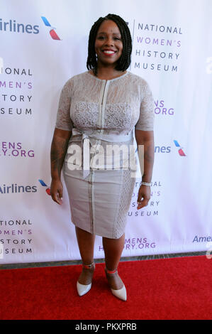 BEVERLY HILLS, CA - SEPTEMBER 15: Patrisse Cullors attends National Women's History Museum's 7th Annual Women Making History Awards on September 15, 2018 at the Beverly Hilton Hotel in Beverly Hills, California. Photo by Barry King/Alamy Live News Stock Photo