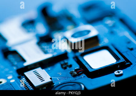 Fix and repair cell phone PCB Stock Photo