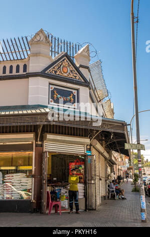 Johannesburg, South Africa - unidentified residents going about their daily lives in the historic suburb of Jeppestown in the Maboneng precinct Stock Photo