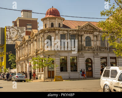 Johannesburg, South Africa - unidentified residents going about their daily lives in the historic suburb of Jeppestown in the Maboneng precinct Stock Photo