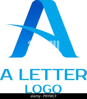 Letter A logo design vector template. Stock Vector