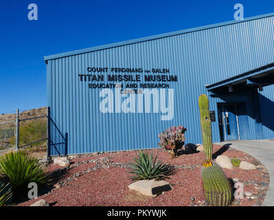 Missile and Command Center in the Titan Missile Museum in Tucson, Arizona. Stock Photo