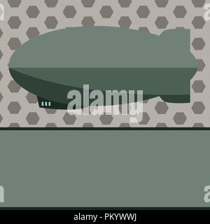 Flat design business Vector Illustration Empty template esp isolated Minimalist graphic layout template for advertising. Torpedo Missile above a blank Stock Vector