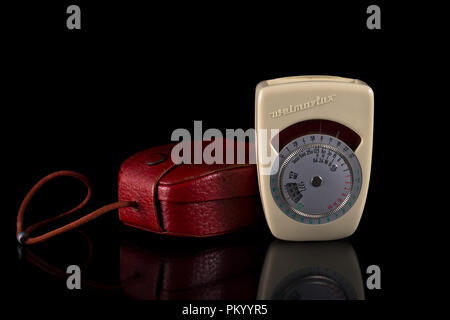 Weimarlux are products of "VEB Feingerätewerk Weimar" a former east German factory of fine mechanics. Stock Photo