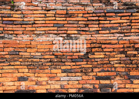 Old ancient brick wall background and texture for design decoration interior and exterior. Stock Photo