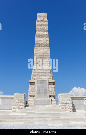 The Helles Memorial at the Gallipoli Peninsula, the site of extensive First World War battlefields and memorials. Stock Photo