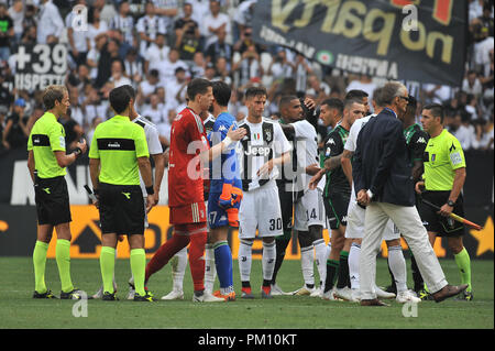 Turin, Italy. 16th Sep, 2018. during the Serie A football match between Juventus FC and US Sassuolo at Allianz Stadium on 16 September, 2018 in Turin, Italy. Credit: FABIO PETROSINO/Alamy Live News Stock Photo