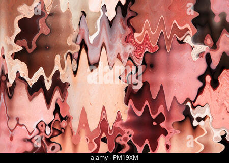 art abstracted colorful chaotic pattern background in red Stock Photo