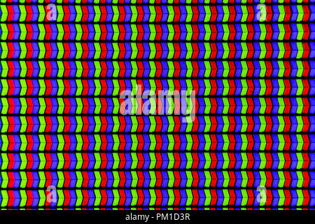 RGB pixels background led tv Stock Photo