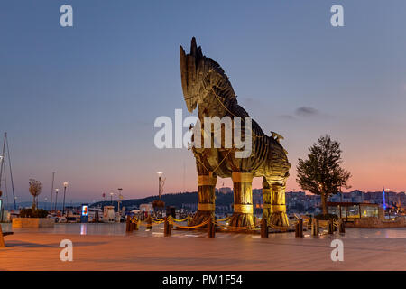 Cavalo De Troia Na Turquia De Canakkale Imagem de Stock