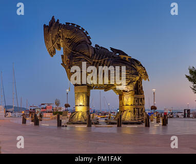 Cavalo De Troia Na Cidade De Canakkale Imagem de Stock - Imagem de