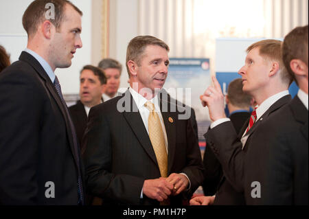 UNITED STATES - Feb 11:  Congressmen Rob Wittman, R-VA., from the First Congressional District of Virginia during the Amphibious Warship Industrial Ba Stock Photo