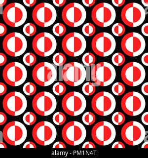 Geometrical repeating pattern - vector circle background illustration Stock Vector