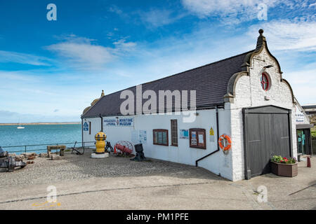 The Holyhead Maritime Museum is a former Lifeboat Station museum located in Holyhead, North Wales. Stock Photo