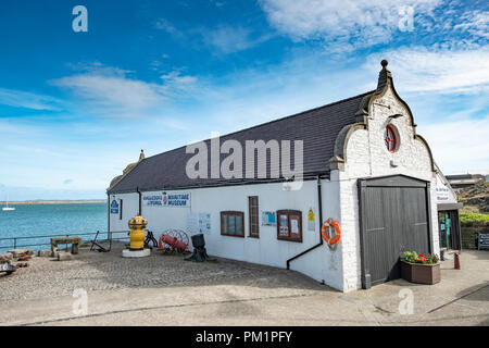 The Holyhead Maritime Museum is a former Lifeboat Station museum located in Holyhead, North Wales. Stock Photo