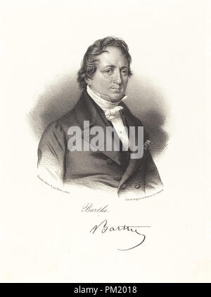 Barthe. Medium: lithograph. Museum: National Gallery of Art, Washington DC. Author: Probably French 19th Century. Stock Photo