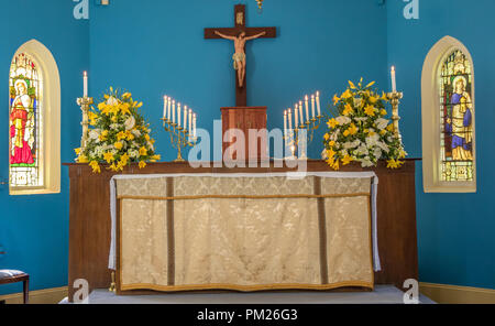 Johannesburg, South Africa - St Mary's the less Anglican Church in the historic suburb of Jeppestown is probably the oldest building in the city Stock Photo