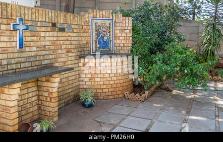 Johannesburg, South Africa - St Mary's the less Anglican Church in the historic suburb of Jeppestown is probably the oldest building in the city Stock Photo