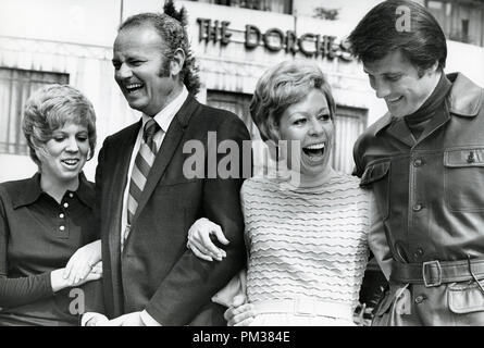 Carol Burnett with Vicki Lawrence, Harvey Korman, and Lyle Wagner, 1970.   File Reference # 1151 003THA © JRC /The Hollywood Archive - All Rights Reserved Stock Photo