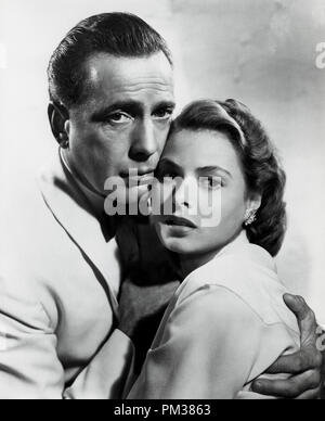 Humphrey Bogart and Ingrid Bergman. Publiciity Still from 'Casablanca' 1942.  File Reference # 1158 002THA Stock Photo