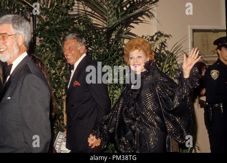 Lucille Ball and husband Gary Morton at an AFI event, March 1986.  File Reference # 1238 025THA Stock Photo