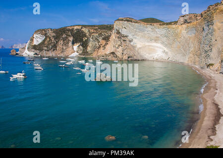 Beautiful view of Chiaia di Luna beach in the Ponza island, Lazio, Italy Stock Photo