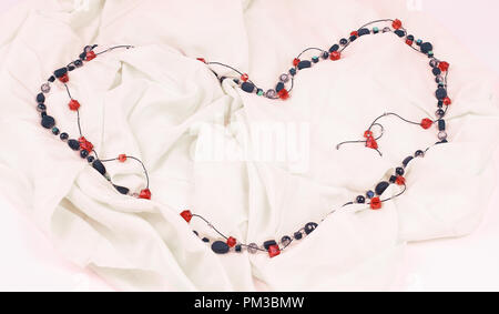 women's necklace isolated on a light background Stock Photo