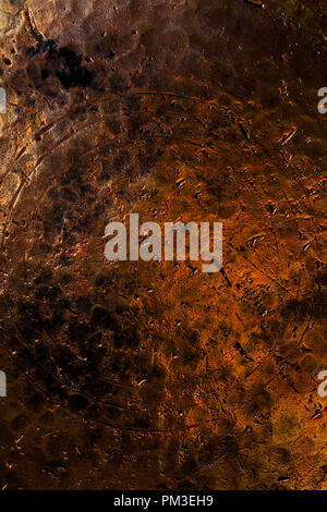 Copper background. Antique copper vessel surface Stock Photo