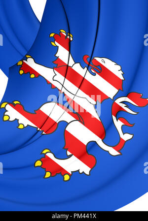 3D Hessen coat of arms, Germany. 3D Illustration. Stock Photo