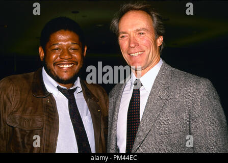 Clint Eastwood and Forest Whitaker,1988. File Reference #1022 