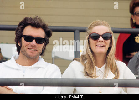 Clint Eastwood and wife Maggie Johnson, circa 1970. File Reference #1022 013THA © JRC /The Hollywood Archive - All Rights Reserved. Stock Photo