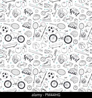 Sport Seamless Pattern Stock Vector