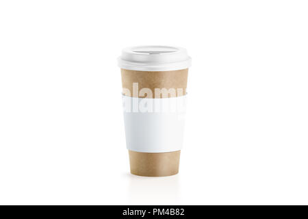 Download Coffee Cup Holder Mockup 3d Illustration Isolated On White Background Stock Photo Alamy