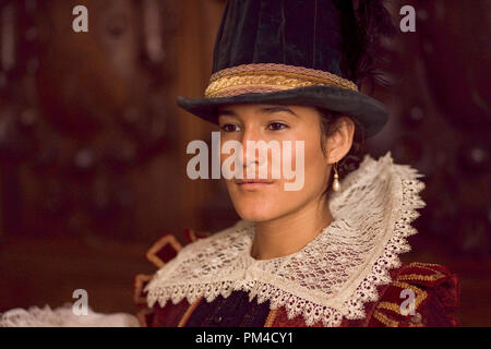 Film Still from 'The New World' Q'Orianka Kilcher 2005 Stock Photo